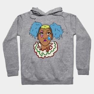 Sad clown girl Hoodie